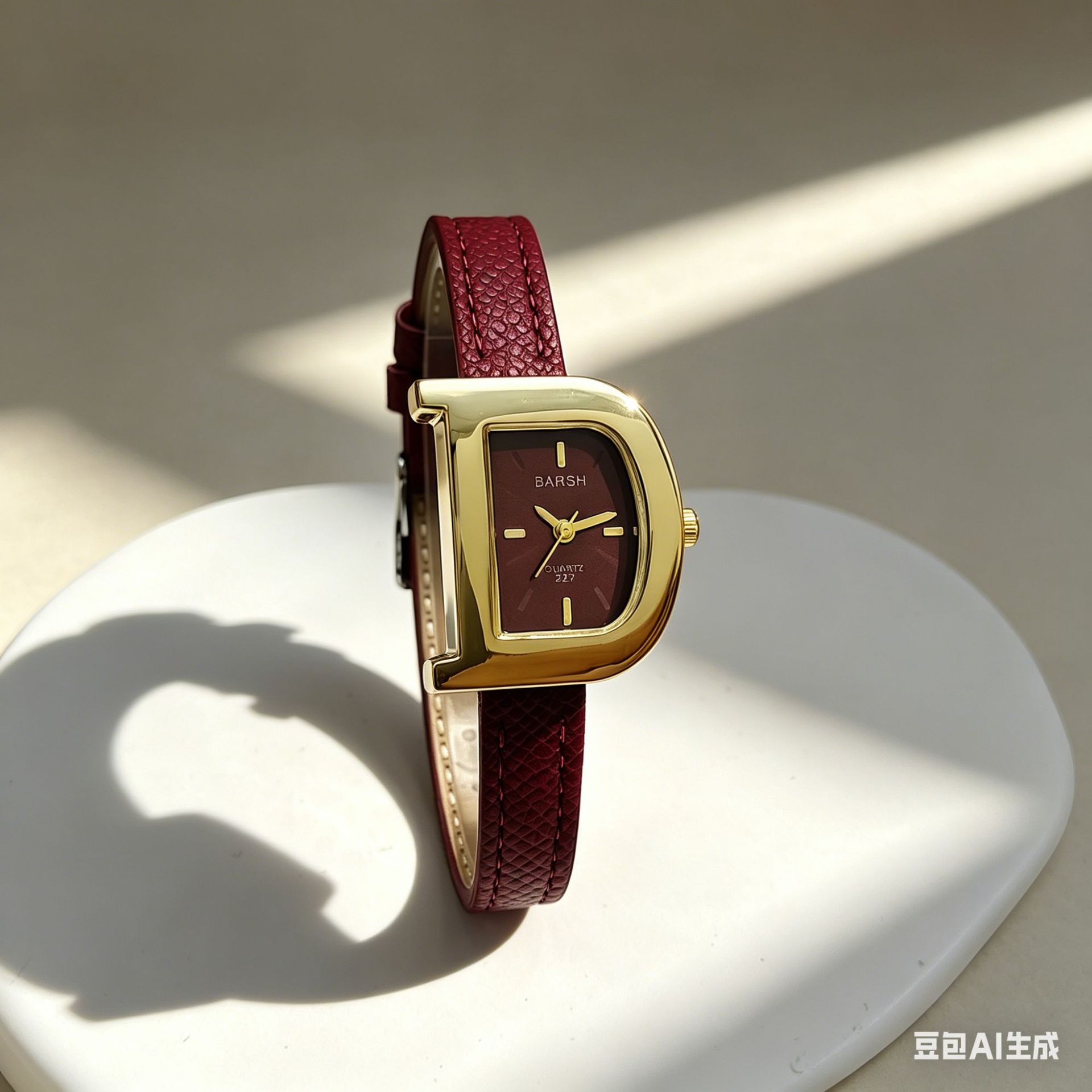 爆款皮带新品D造型设计女士手表女表广州腕表小众学生时尚石英表