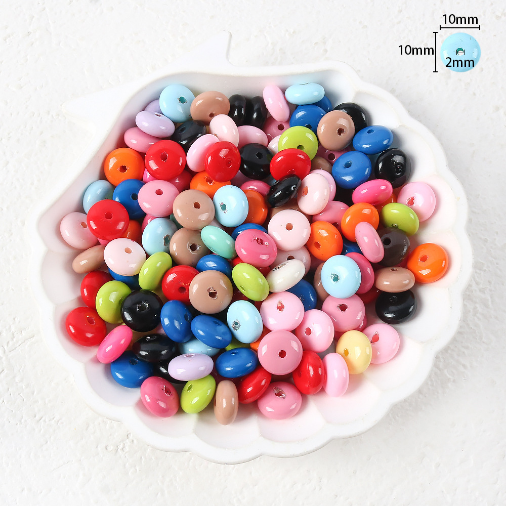 15# flat round beads