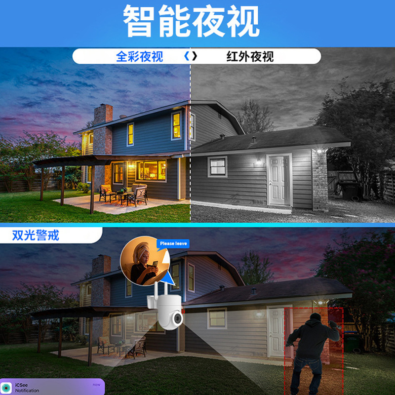 国境を越えた卸売カメラヨーロッパバージョン 300 万屋外 Amazon ワイヤレス wifi ホームフルカラー監視カメラ|undefined