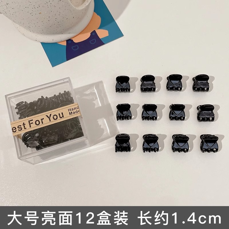 광택 있는 대형 검정색 12개/상자