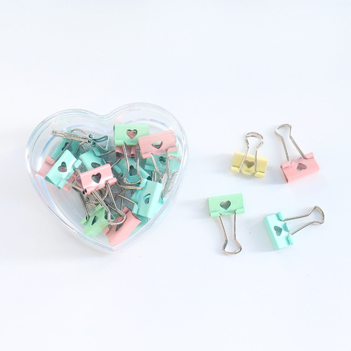 Creative Love Long Tail Bill Clip Color Long Tail Clip Manufacturer Wholesale Bill Clip Large Small Metal Dovetail Clip