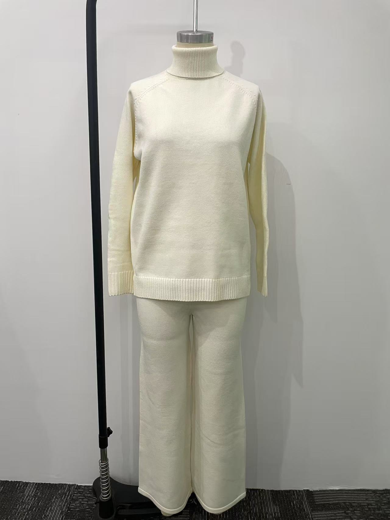 Maglione oversize a collo alto in maglia – Pullover casual chic invernale da donna (S-XXL) – Morbido misto poliestere-spandex_voghion.com