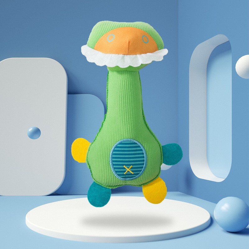 Perro molar resistente a la mordedura de juguete de peluche perros medianos y pequeños acompañan el sonido de entrenamiento interactivo para mascotas Suministros de muñecas de peluche