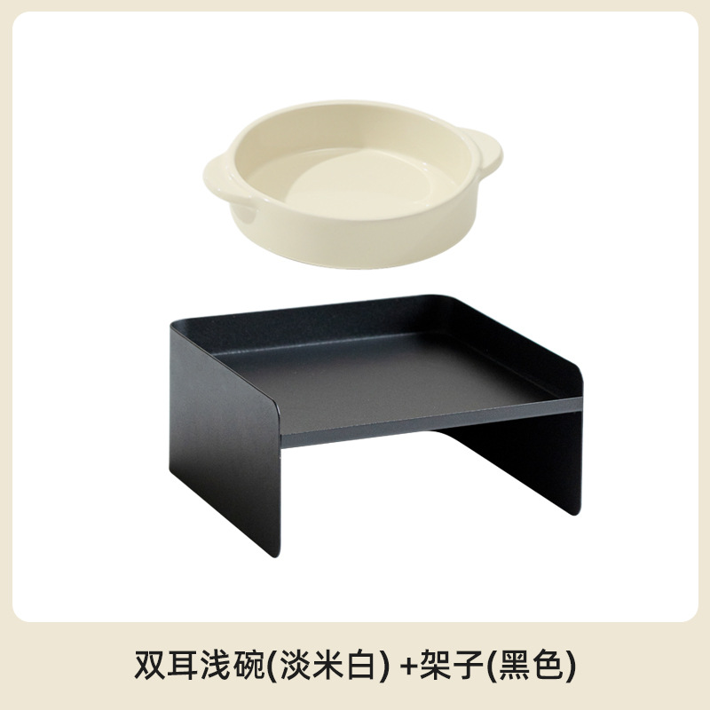 Metal de elevación de cerámica alta protección de pie cervical cuenco para perros cuenco para gatos cuenco para oídos cuenco para perros cuenco para mascotas cuenco para beber agua