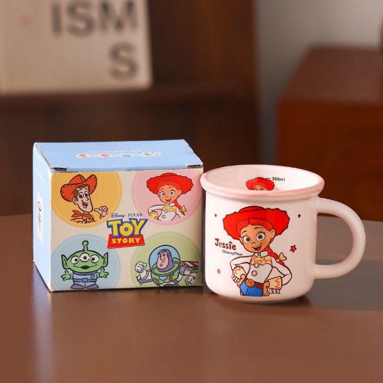 Toy Story tazas de cerámica nostálgicas de la infancia tazas de café de oficina caseras regalos de cumpleaños