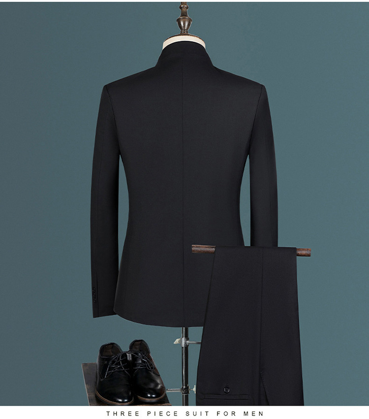 Herr slim fit kostym set för bröllop och formella tillfällen_voghion.com