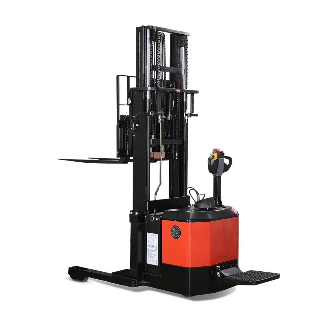 电动堆高装卸车1.5吨手推电动升降叉车货物搬运车