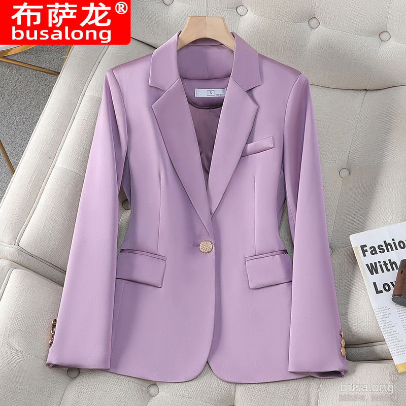 新款布萨龙busalong女长袖职业小西服正式装女外套工作服9569