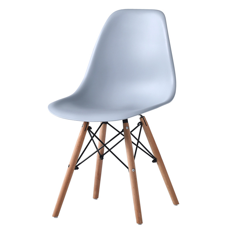 Silla escandinava moderna, creativa, informal, sencilla, popular, con respaldo, silla de comedor para el hogar, mesa de negociación y silla Eames