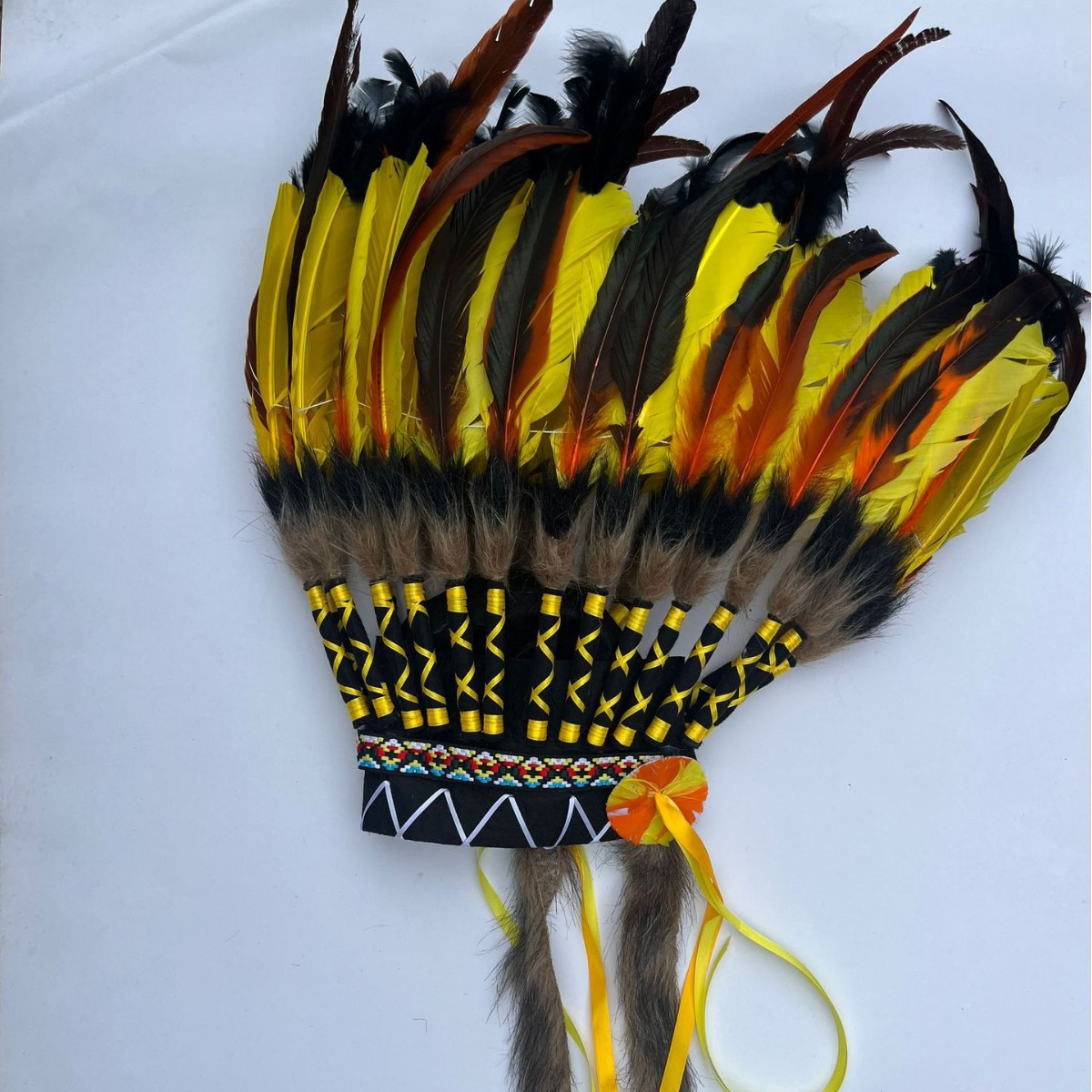 Tocado indio diadema tocado de plumas salvaje jefe accesorios para el cabello desgaste de la cabeza rendimiento etapa fotografía accesorios de pasarela