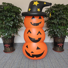 国境を越えて人気のハロウィーンカボチャ人不倒翁インフレータブル縦型カボチャ人パーティー白鬼幽霊道具置物