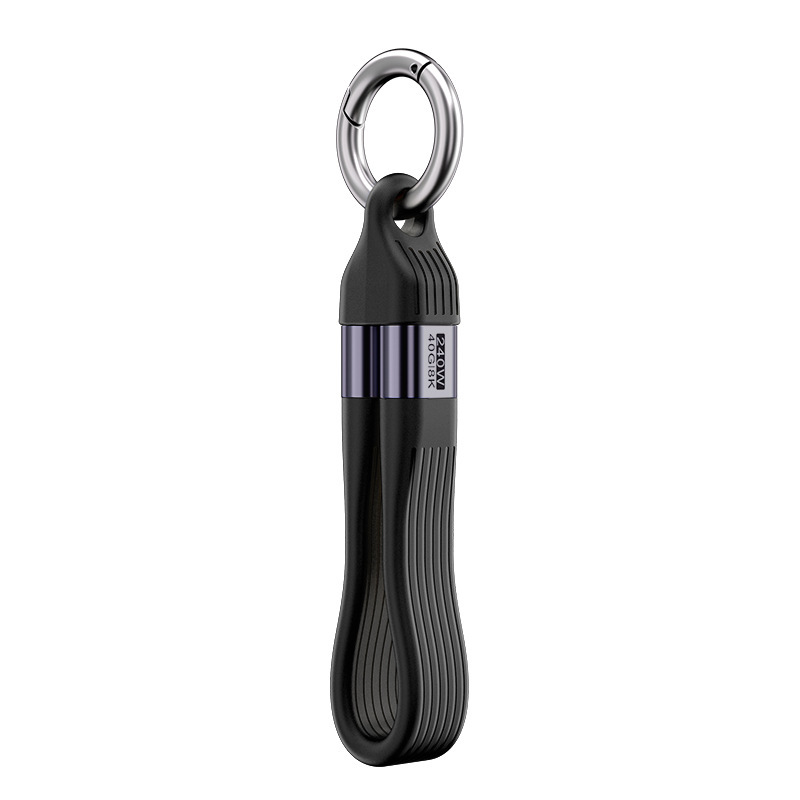 USB4.0 Data Cable Vertical grooves Black