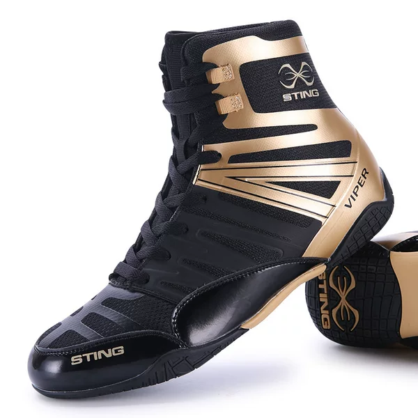 Men's and Women's High-Top Wrestling Boxing Shoes 38--46 Breathable, Non-Slip, Wear-Resistant, Suitable for a Variety of Comprehensive Fitness Training