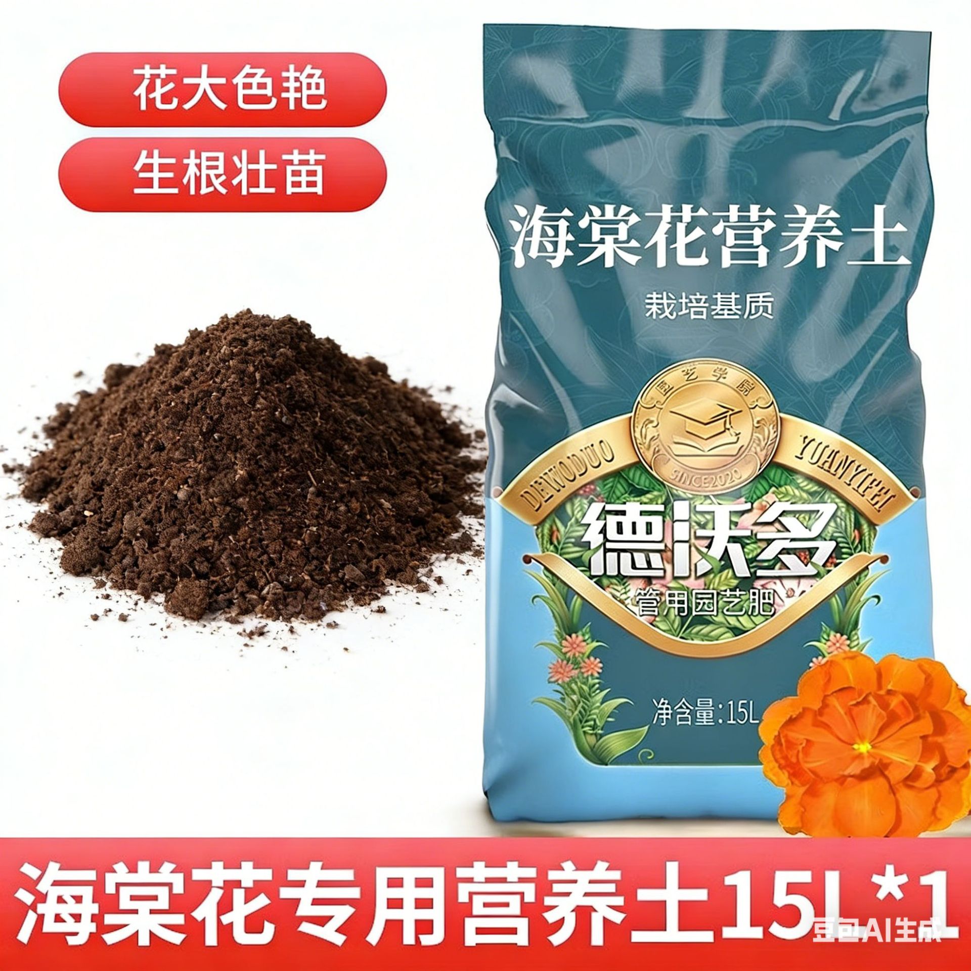 Sol nutritif 15L-bégonia type de fleur