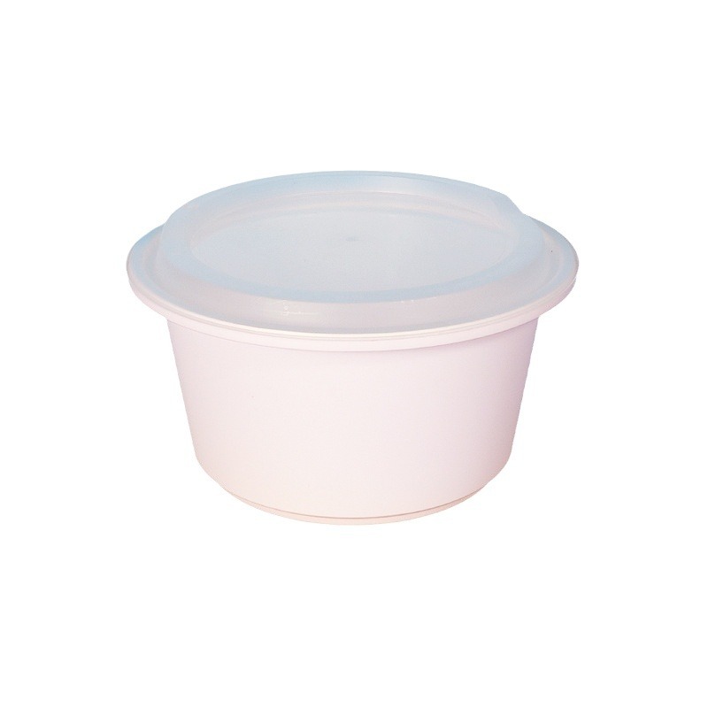 Lv Baokang 1560 caja de comidas desechable redonda con tapa cerradura caja de embalaje para llevar lino arroz hilo de arroz tazón antirrobo