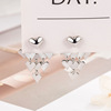 Small design advanced earrings, 2023 collection, western style, light luxury style, trend of season, double wear
