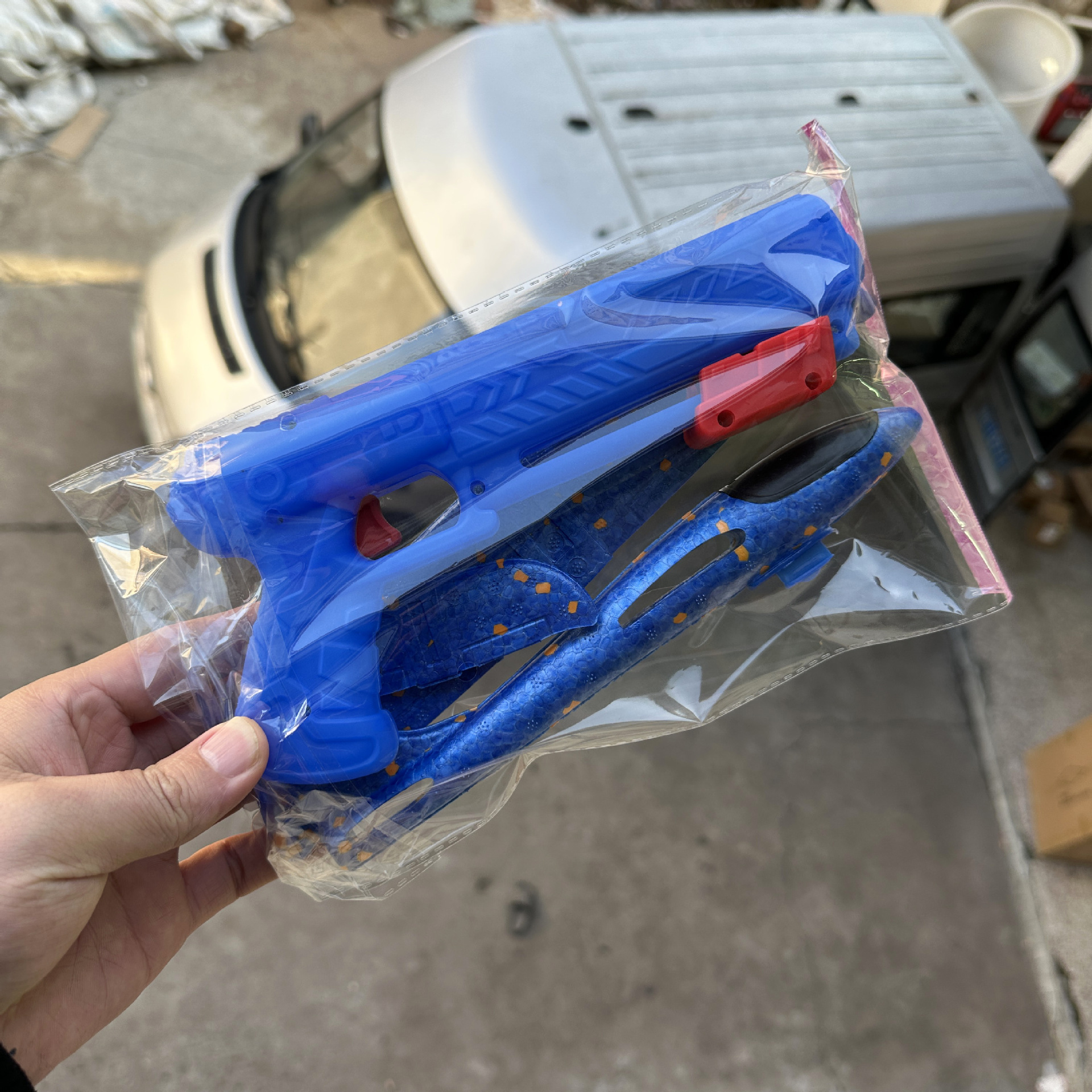 24cm 항공기 총(빛 없음) 파란색