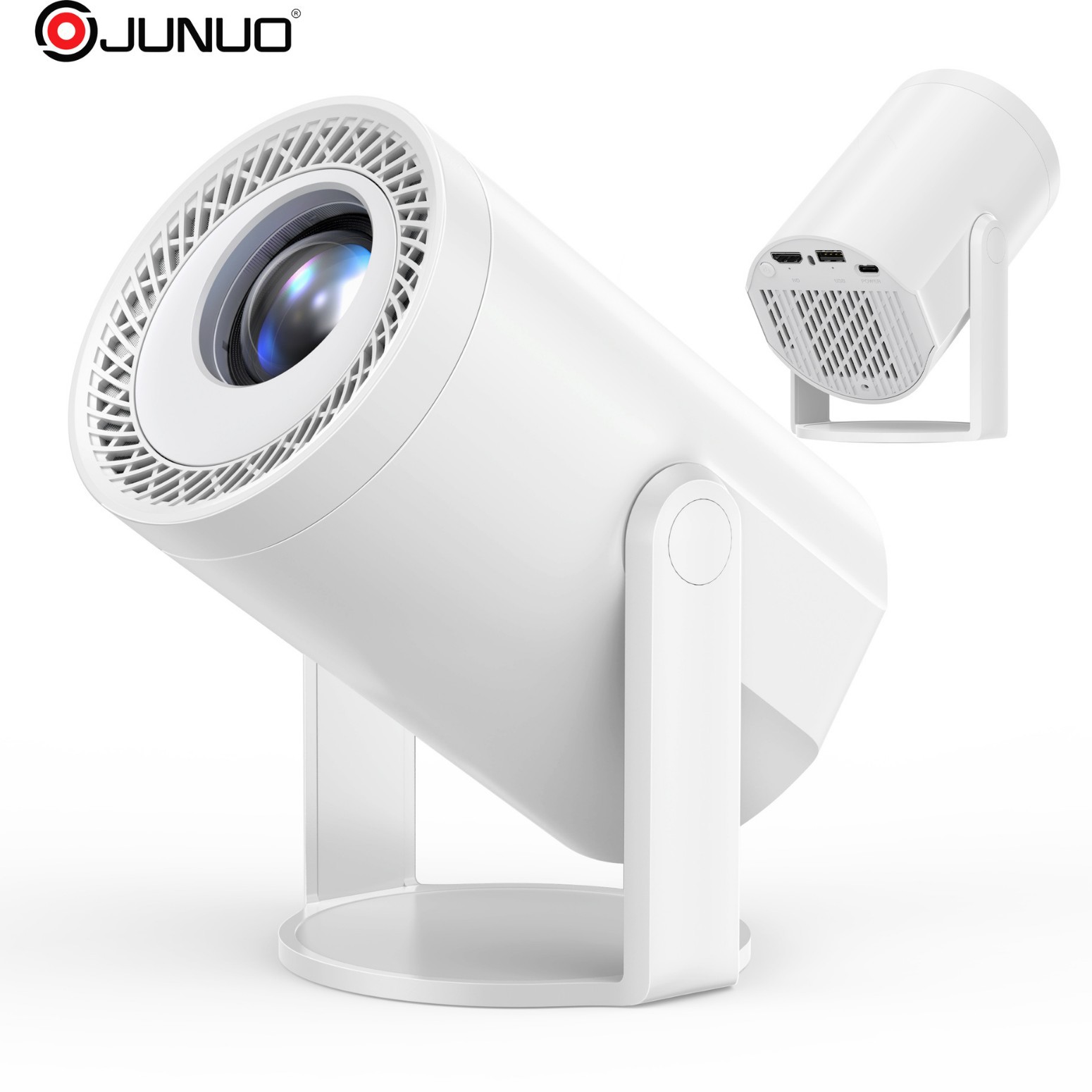 Jiunuo Private Model Turn 1 Projector Ultra-High Definition High Brightness 200 Lumens Smart Android 14 Projector Turn1