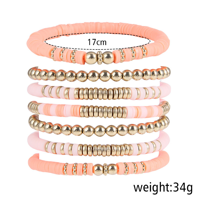 Rétro Bohémien Géométrique Argile Molle Perlé Unisexe Bracelets display picture 1