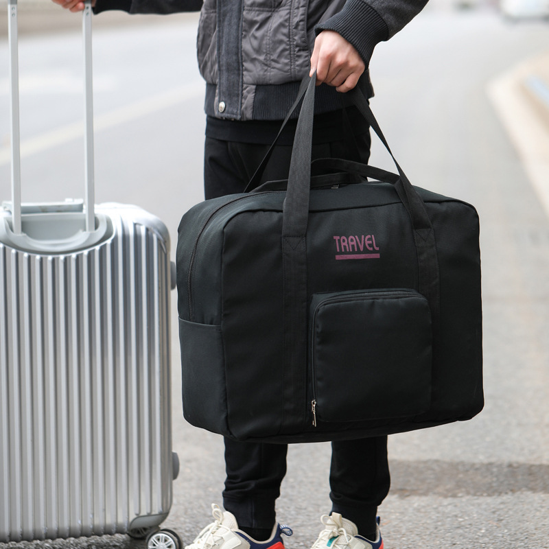 Printable Logo Foldableing Set Trolley Case Travel Bag Large Capacity Clothing Cosmetics Bag for School Students to Put Fake Luggage Bags