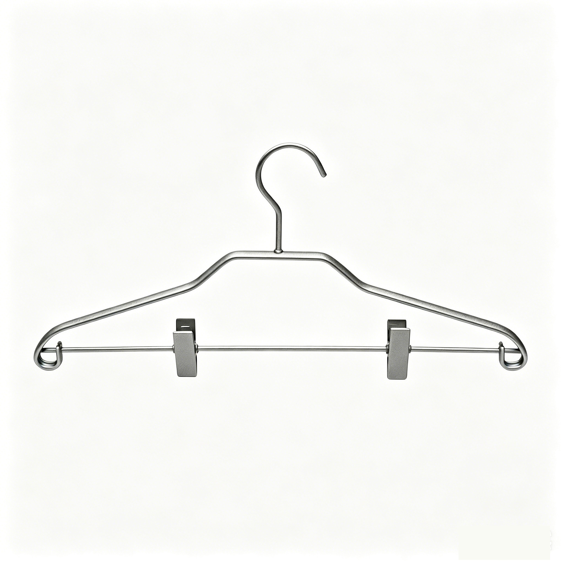Percha de aluminio no impresa pantalones de secado de metal pantalones de rack clip percha de aleación de aluminio sin costura ropa gruesa antideslizante soporte ventas directas de fábrica