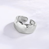Small design glossy universal fashionable brand ring heart shaped, simple and elegant design