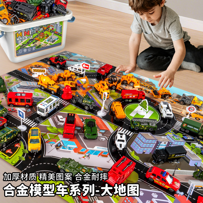 儿童玩具男孩3到6岁合金小汽车模型仿真工程车消防车小孩礼物批发|undefined