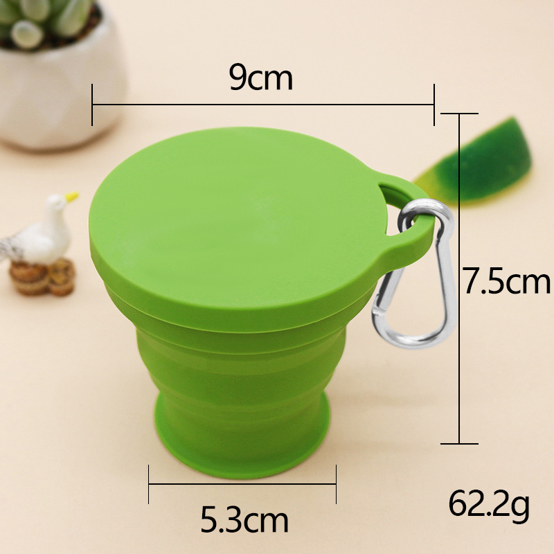 Nuevo 180ml taza de agua plegable silicona garra de gato taza de enjuague retráctil turismo monocromático taza de agua plegable portátil taza