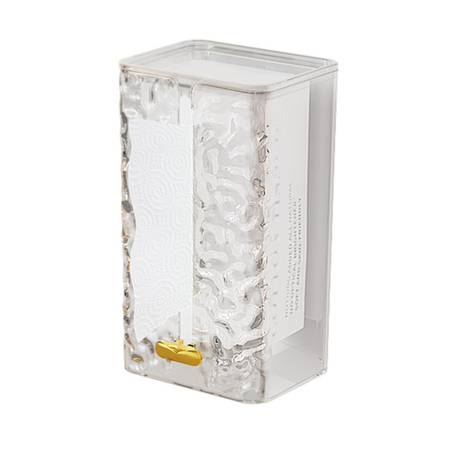 Glacier pattern tissue box wall-mounted tissue box home kitchen napkin box light luxury style face towel storage box
