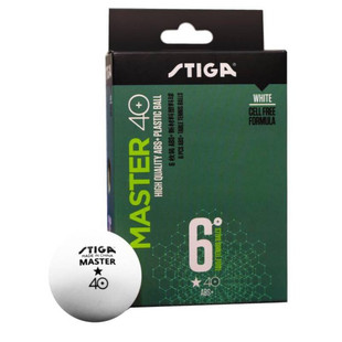 STIGA Table Tennis ABS Plastic Seamed Ball Stica Planet 40 Training Six Pack