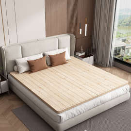 ✅无胶松木护腰硬床板折叠双人实木排骨架整块硬床板垫护脊椎实木