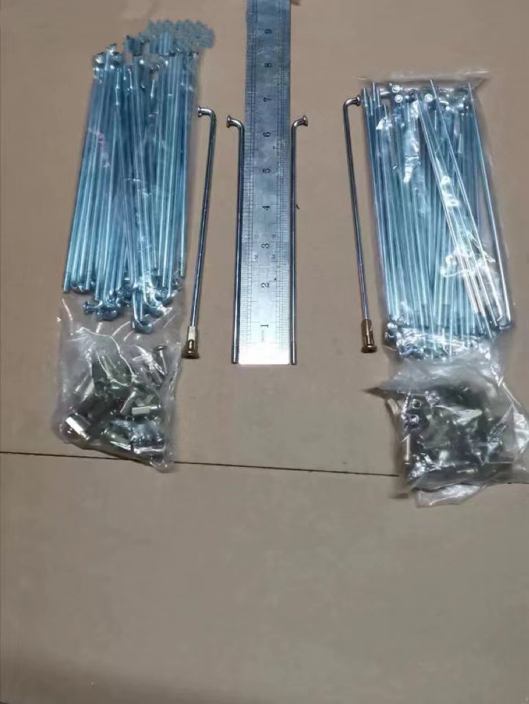 Motorcycle Thick Steel Wire Jialing Jh70 Jincheng 100 Front and Rear Wheel Flower Steel Wire Spoke 8X17 Straight Steel Bar