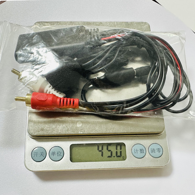 Coche Bluetooth Módulo Auxiliar 2 RCA cable adaptador AUX cable de audio RCA cable de audio con micrófono 12V