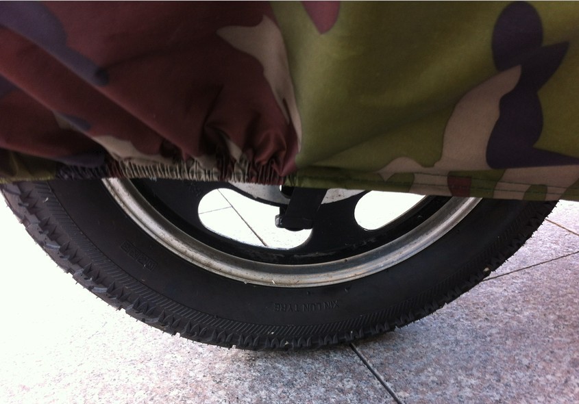 190t Camouflage Silver-Coated Motorcycle Cover Electric Car Cover Body Car Clothing Sun Protection Sunshade Rainproof