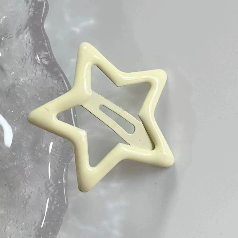 Заколка Hair Clip YK2 цветной стержень звезды, клип-баик бант пентаграмм для девочек, многоцветный 4.6×3.4 см