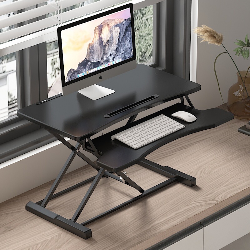 Standing Desk with Adjustable Height, Foldable Laptop Desk, Monitor Riser with USB Standing Desk with Adjustable Height, Foldable Laptop Desk, Monitor Riser with USB