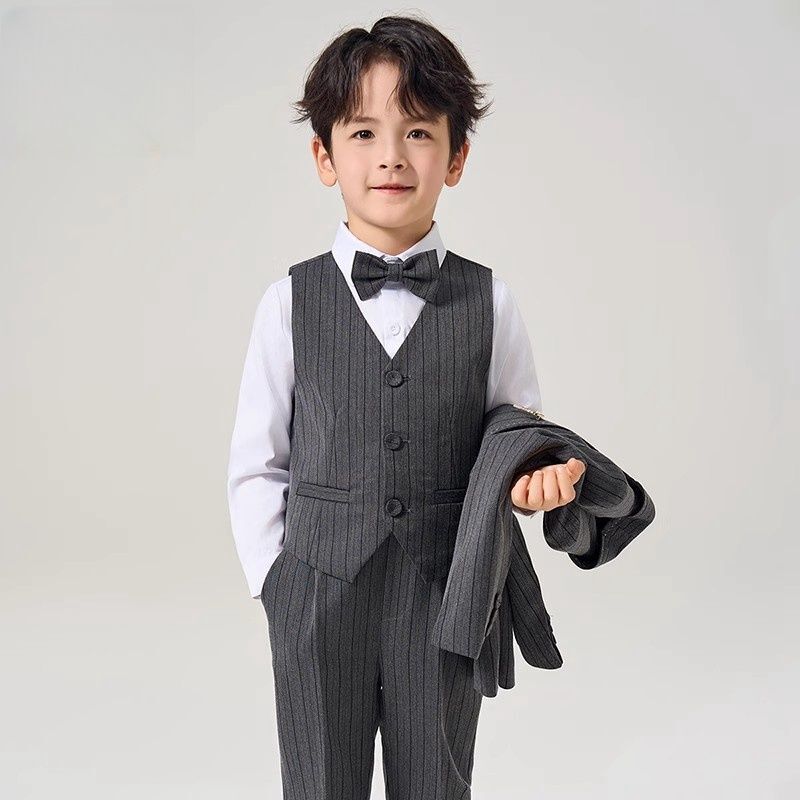 Children's Suits British Flower Girl Wedding Suits Host Performance Suits Baby First Birthday Gentleman Boy Small Suit Children's Suits British Flower Girl Wedding Suits Host Performance Suits Baby First Birthday Gentleman Boy Small Suit