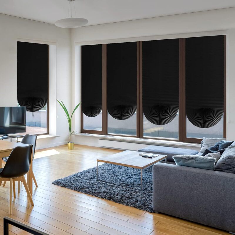Venetian curtain simple pleated curtain self-adhesive window folding curtain non-perforated semi-full shading conference room sunshade curtain Venetian curtain simple pleated curtain self-adhesive window folding curtain non-perforated semi-full shading conference room sunshade curtain