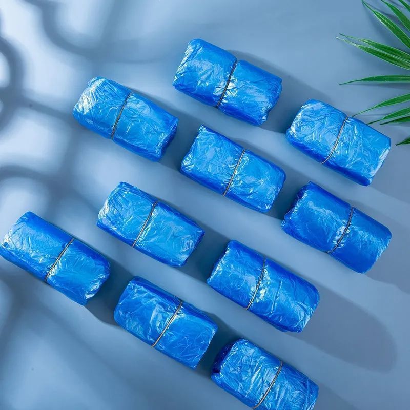 Disposable shoe covers waterproof shoe covers rainy days thickened long-tube farm boot covers outdoor rafting plastic boot covers wholesale