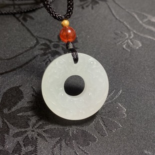 Yuhai Jewelry Natural Tianshan Green Double-Sided Pixiu Pendant Jade Pendant for Men and Women, Bold and Versatile