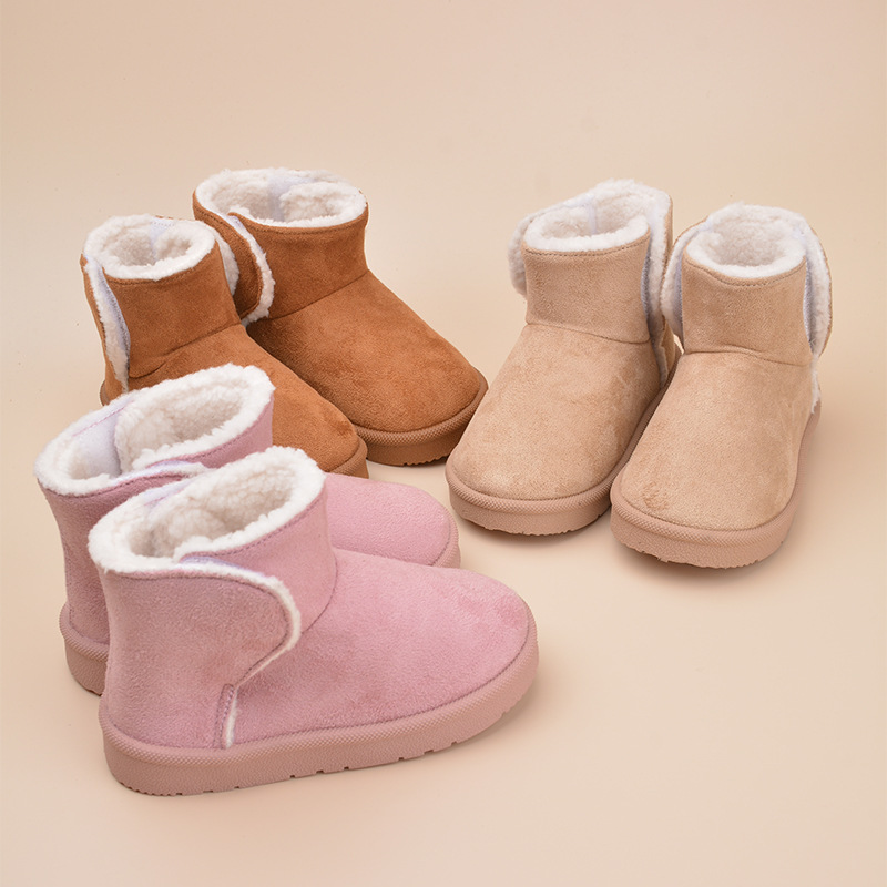 Winter keep warm children's insulated low boots for leisure with…