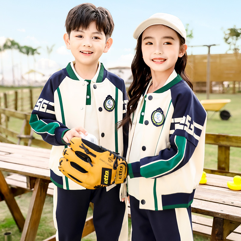 小學生校服春秋裝運動三件套幼兒園園服夏裝一年級兒童班服四件套