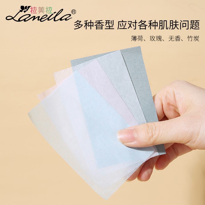 Ramila 80 piezas de papel facial absorbente de aceite para hombres y mujeres que absorben aceite facial papel absorbente de aceite facial portátil al por mayor