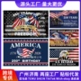 美国三层周年布置旗帜