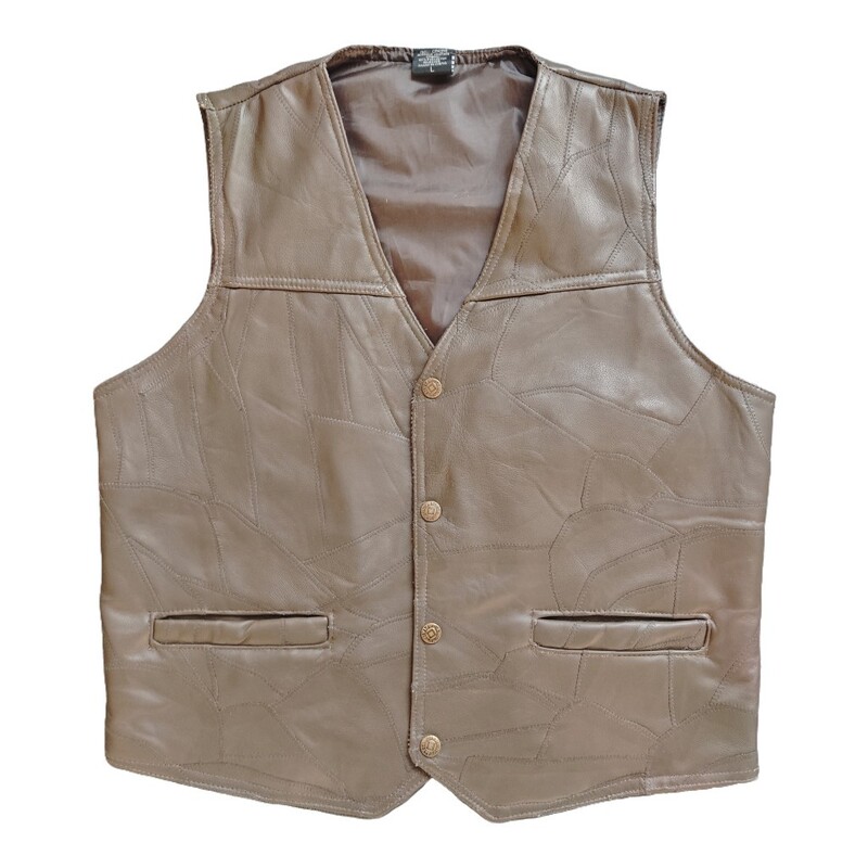 Genuine Leather Vest Men's Vest Cycling Windproof Vest Sheepskin Four-Season Classic Universal Style Genuine Leather Vest Men's Vest Cycling Windproof Vest Sheepskin Four-Season Classic Universal Style