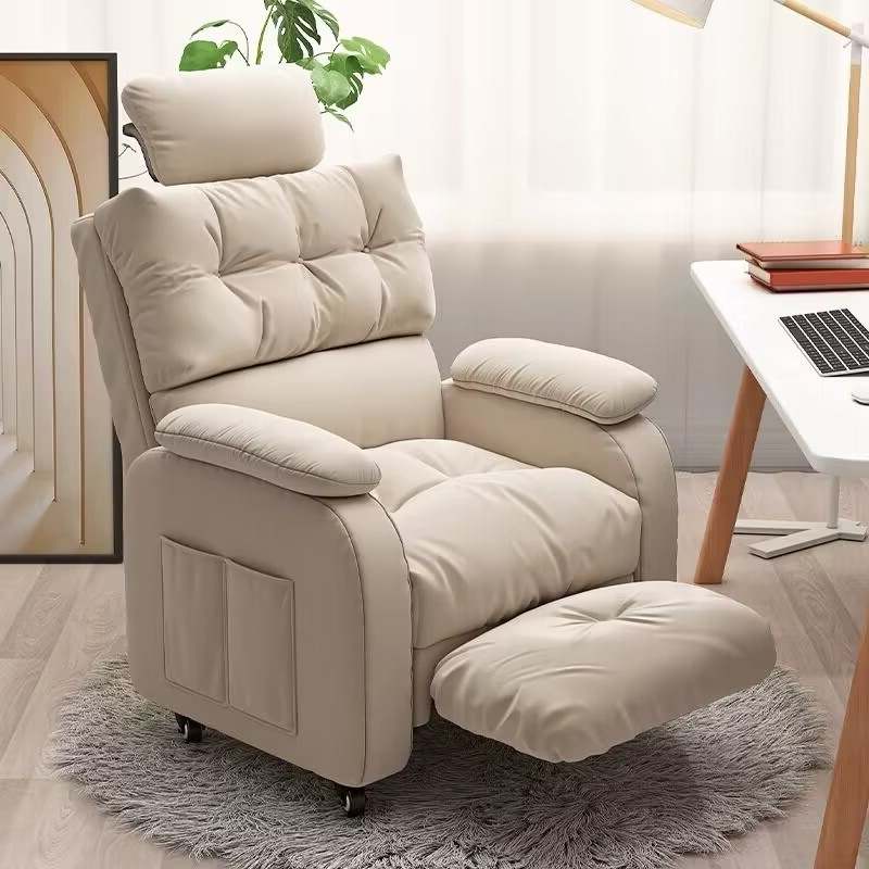 Home Computer Chair Comfortable Sedentary Bedroom Leisure Lazy Sofa Chair Reclining Single E-Sports Chair Office New Product