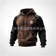 2025跨境爆款欧美3d数码印花连帽卫衣定制潮牌外贸拉链批发休闲