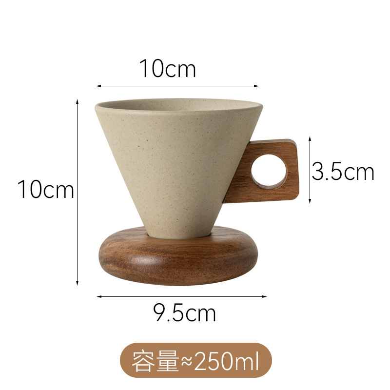 高颜值复古陶瓷咖啡杯高档精致家用咖啡女士个人专用杯子杯碟套装|undefined