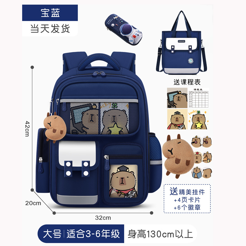 Nueva mochila escolar Capibara mochila de escolares