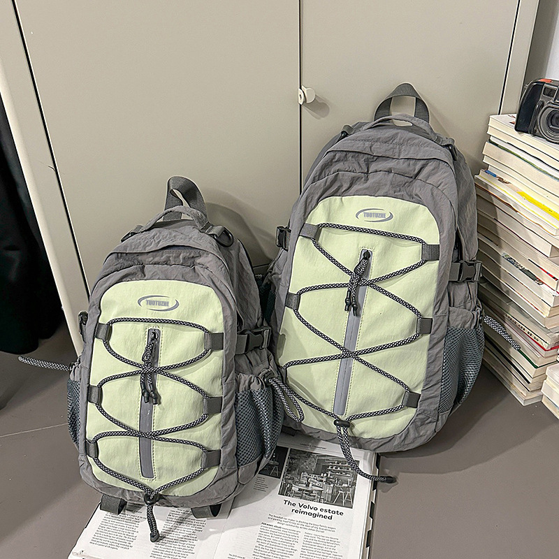 休闲双肩包女2025夏季新款大容量徒步运动登山包短途旅行背包男|undefined
